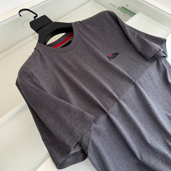 Kiton Dark Grey Crew Neck Short Sleeve T-Shirt - Picture 3 of 8